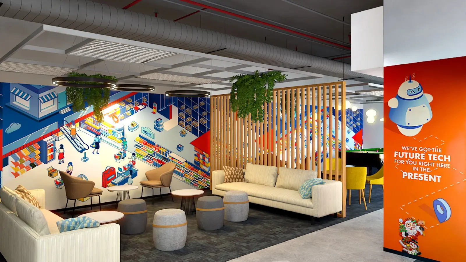 Low-VOC finishes and recycled content